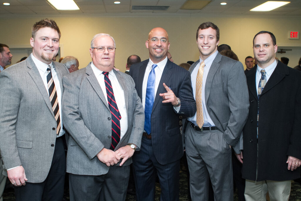 2015 Coach Franklin with former Cumberland Valley and Philadelphia Eagles star Jon Ritchie, and former Cumberland Valley coach and Mr. PA Football legendary coach award winner, Tim Rimpfel