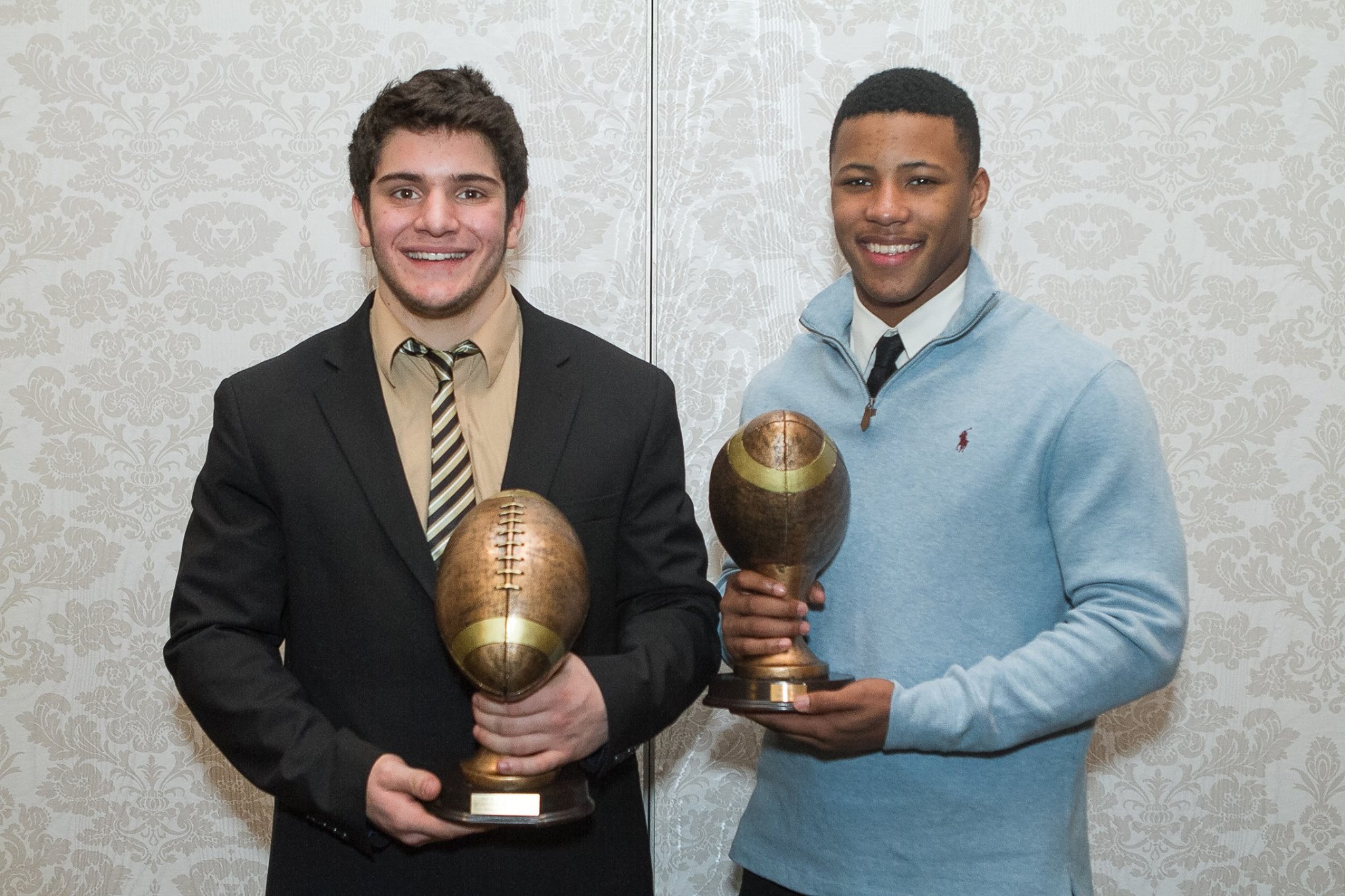 2014 Mr. PA Football winners Dominick Bragalone and Saquon Barkley