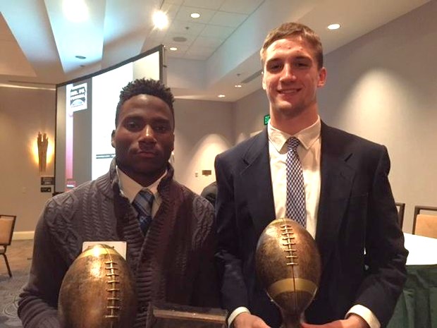 Mr. PA Football 2017 Winners Phil Jurkovec and Robert Kennedy