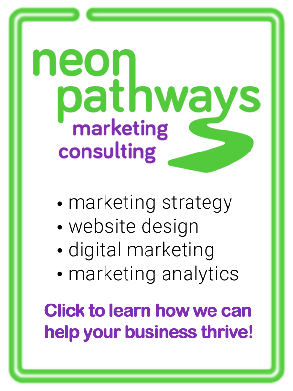 Neon Pathways banner ad 600x800