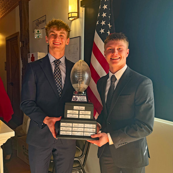 2024 Mr. PA Football Winners, Ty Salazar and Eli Zimmerman