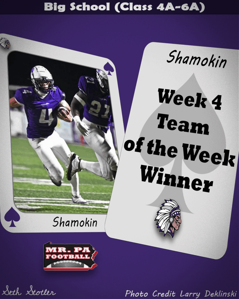 Week 4 Small School TOW, Shamokin