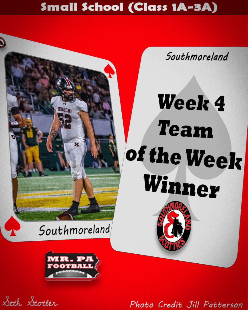 Week 4 Small School TOW, Southmoreland