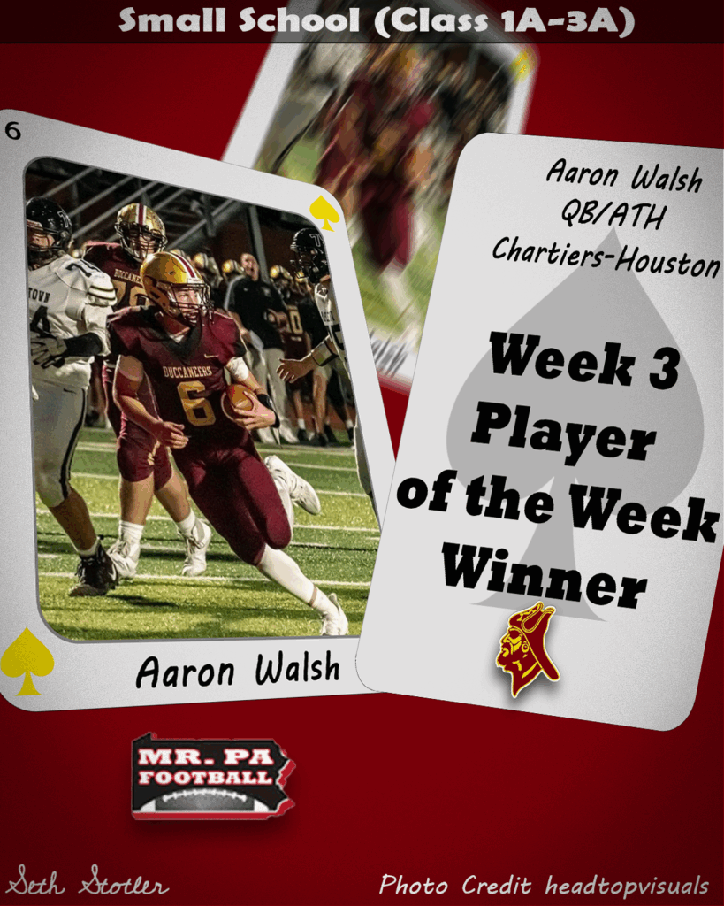POW Week 3 Small School - Aaron Walsh - Chartiers-Houston