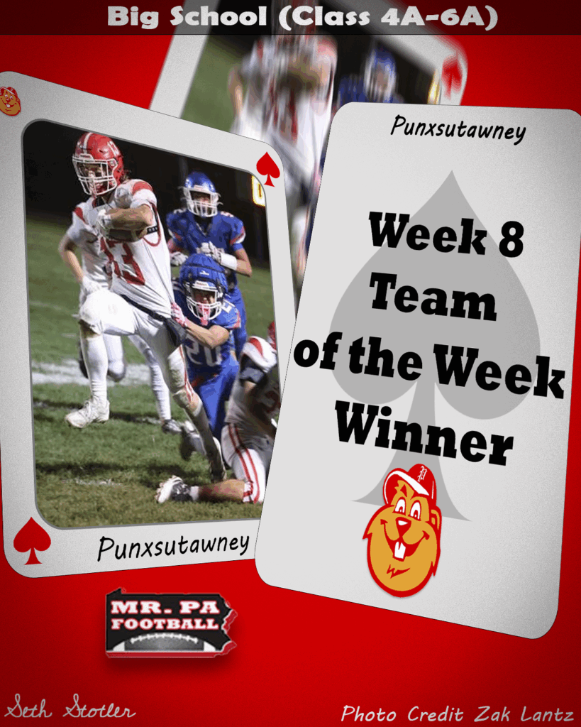 Week 8 Big School POW - Punxsutawney