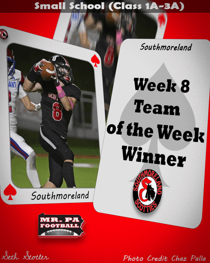 Week 8 Small School POW - Southmoreland