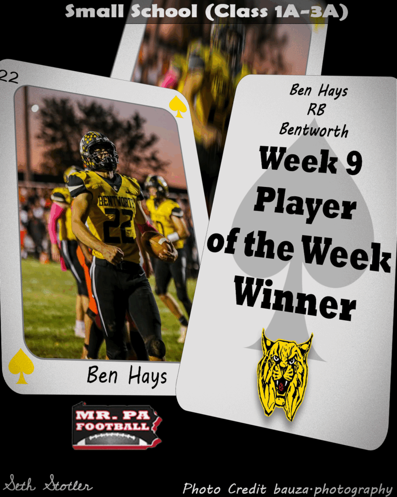 Week 9 Small School POW - Ben Hays