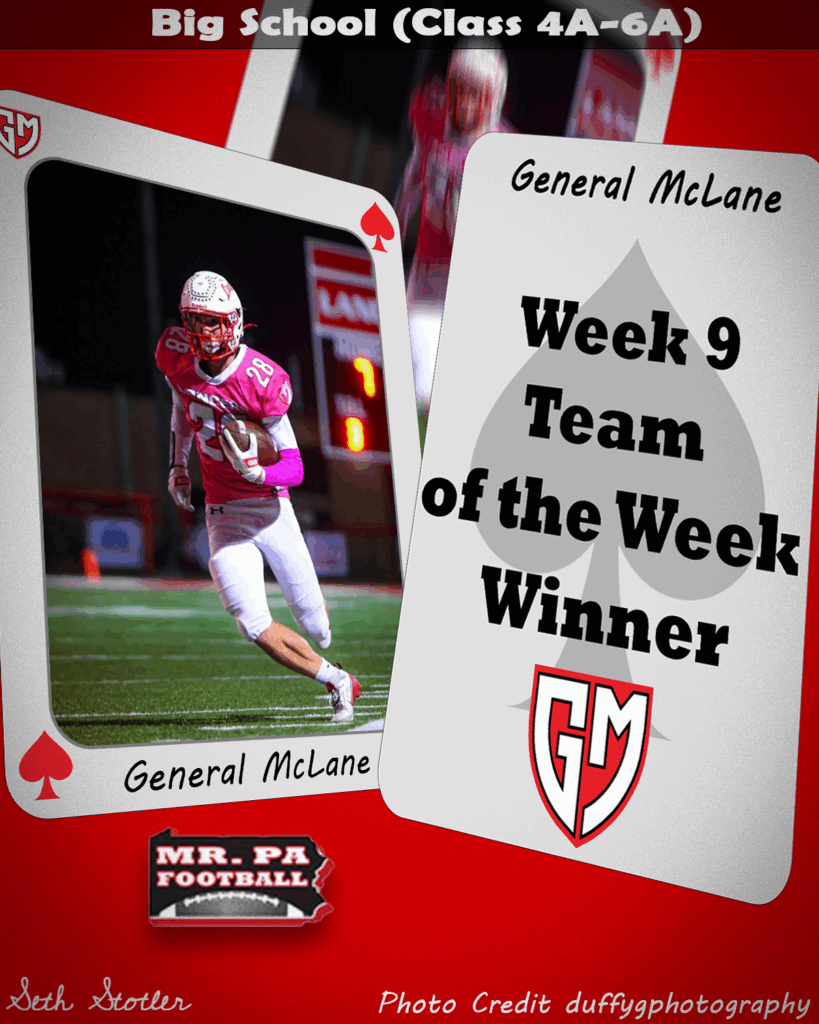 Week 9 Big School TOW - General McLane