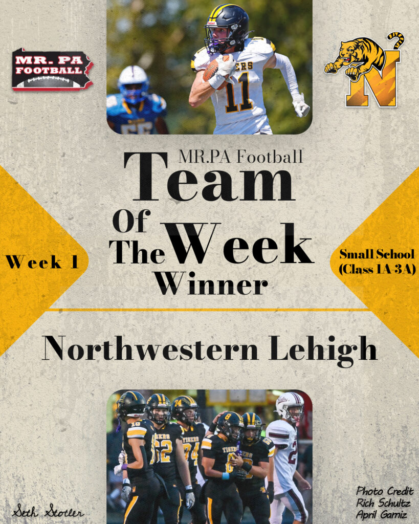 2026 Week 1 Small School TOW - Northwestern Lehigh