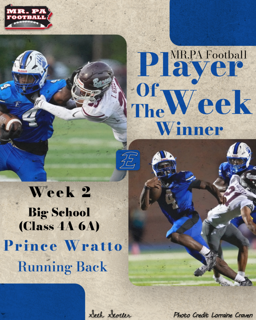 2026 Week 2 Big School POW - Prince Wratto