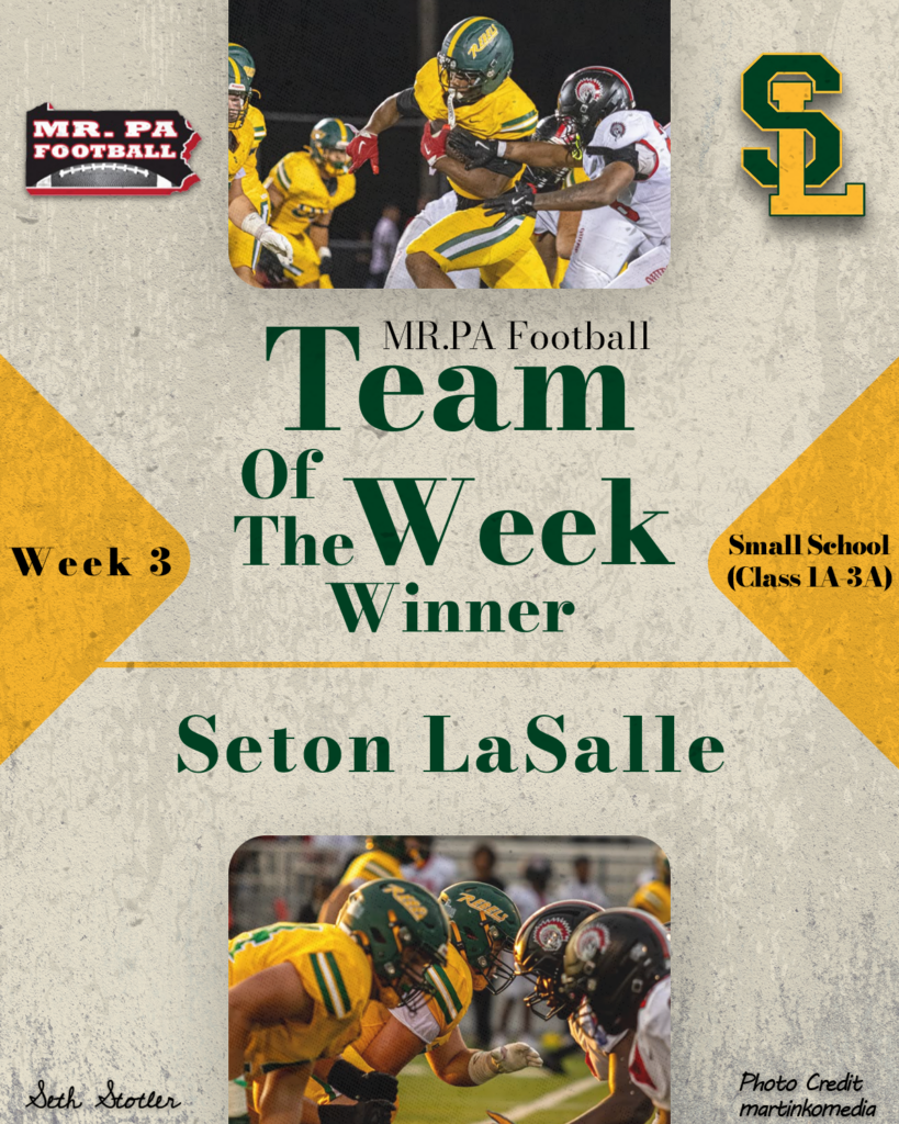 2026 Week 3 Big School TOW - Seton LaSalle