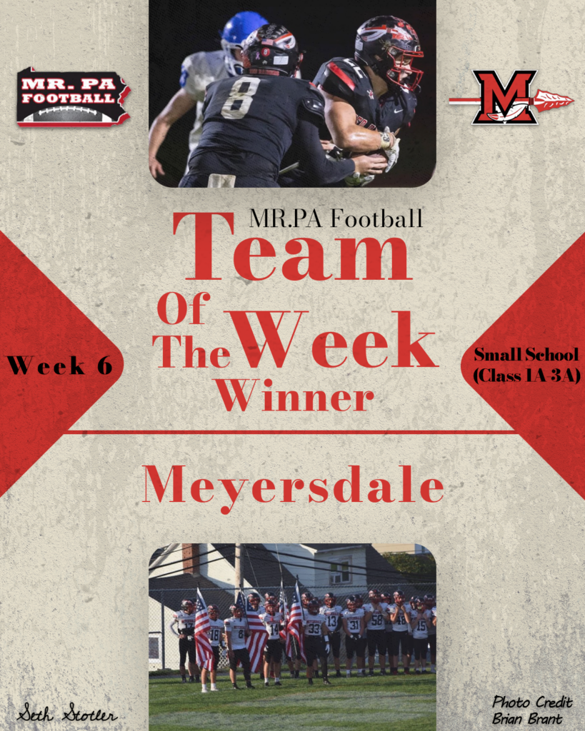 2026 Week 6 Small School TOW - Meyersdale
