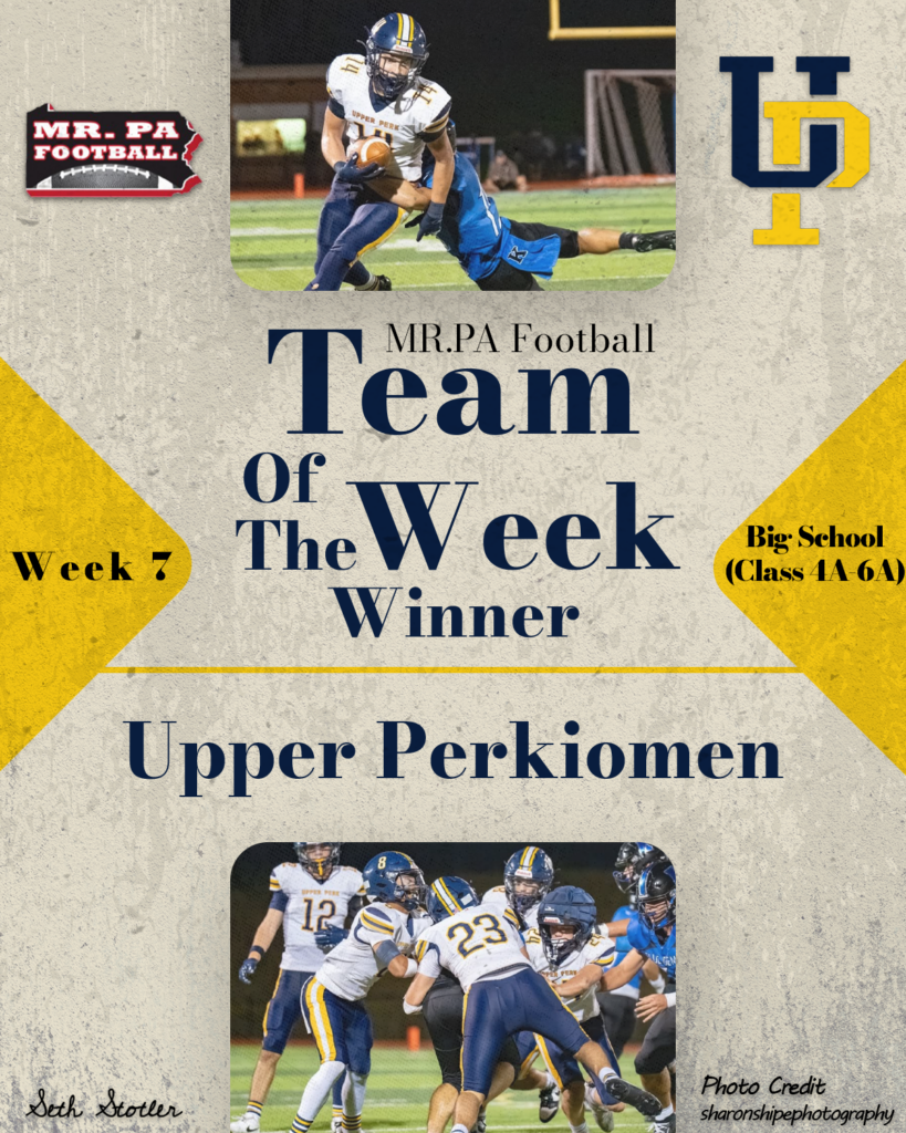 2026 Week 7 Big School TOW - Upper Perkiomen Indians