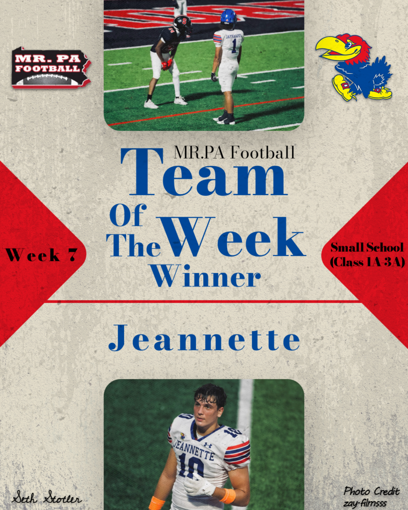 2026 Week 7 Small School TOW - Jeannette Jayhawks