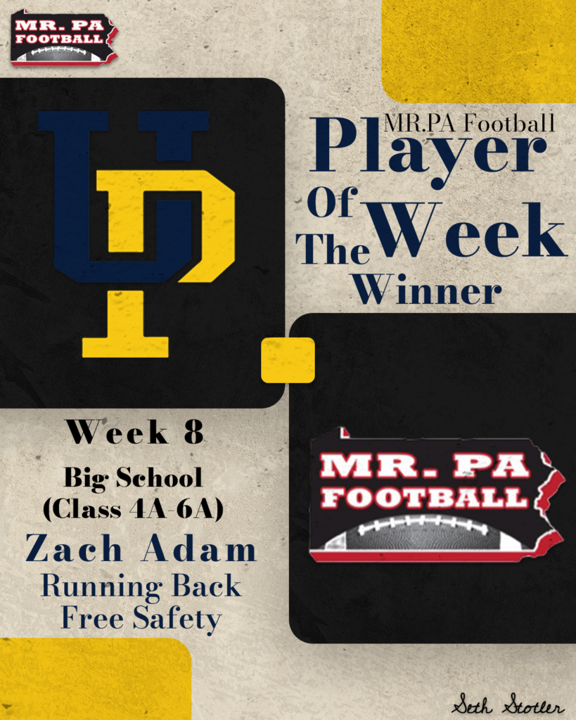 2026 Week 8 Big School POW - Zach Adam
